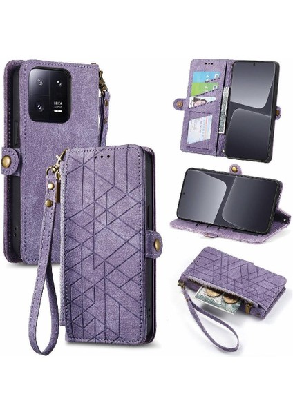 Xiaomi 13 Için Flip Case Darbeye Kapak Kılıf Basit Cüzdan (Yurt Dışından)