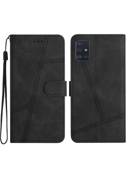 Samsung Galaxy A51 4g Için Flip Case Cüzdan Pu Deri Tam Koruma Kartı (Yurt Dışından)