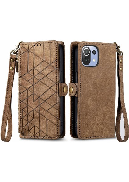 Xiaomi 11 Lite Için Flip Case Kapak Kılıf Cüzdan Darbeye (Yurt Dışından)