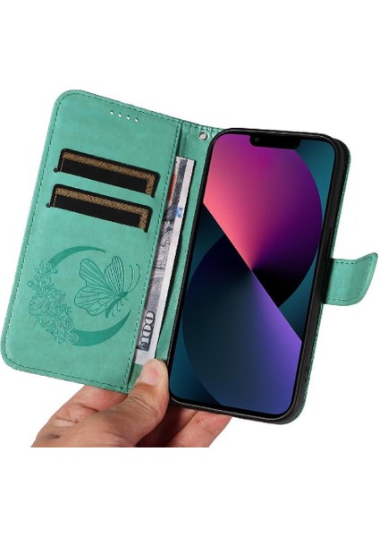 IPhone 14 Için Flip Case Artı Kredi Kartı Yuvası ile Yüksek Kaliteli Deri (Yurt Dışından) modelleri