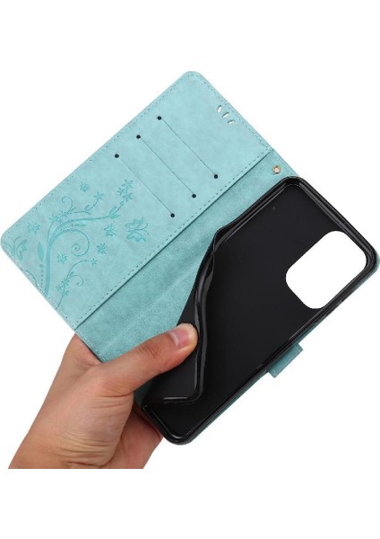 Samsung Galaxy M23 Için Filp DURUMDA/M13 Kickstand Kart Tutucu Bilek Kayışı Pu (Yurt Dışından)