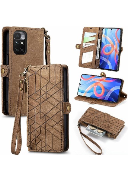 Xiaomi Redmi Not 11 Için Flip Case 4g Darbeye Basit Iş Cüzdan (Yurt Dışından)