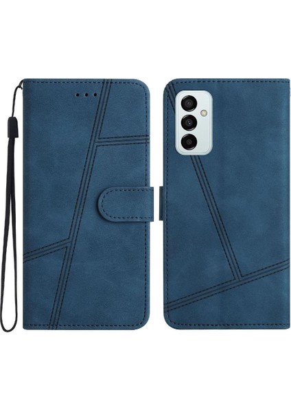 Mays Shop Samsung Galaxy M23 5g Flip Case Için Folio Bilek Kayışı Kart Yuvaları Pu (Yurt Dışından)