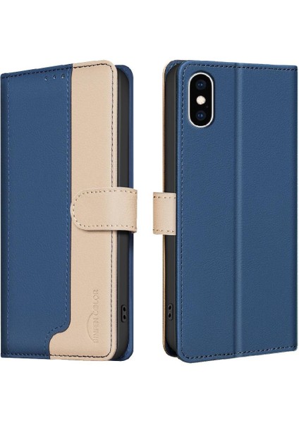 IPhone Xs Max Flip Folio Rfıd Engelleme Kickstand Darbeye (Yurt Dışından)