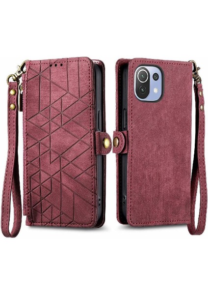 Xiaomi 11 Lite Için Flip Case Kapak Kılıf Cüzdan Darbeye (Yurt Dışından)