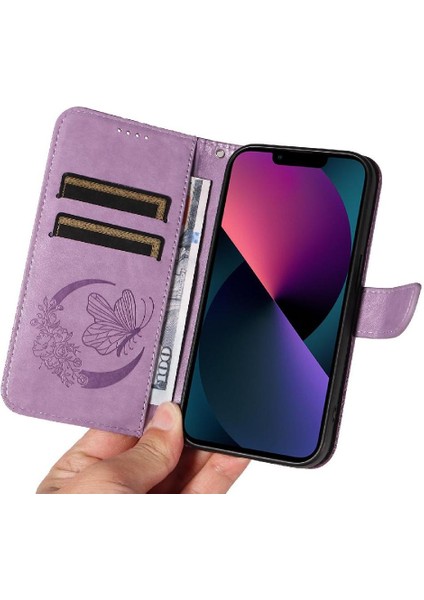 Kredi Kartı Yuvası ile IPhone 13 Mini Yüksek Kalite Deri Için Flip Case (Yurt Dışından) fırsatları
