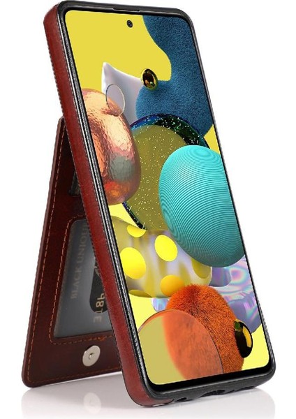 Kredi Manyetik Toka Kickstand ile Samsung Galaxy A51 5g ile Uyumlu (Yurt Dışından)