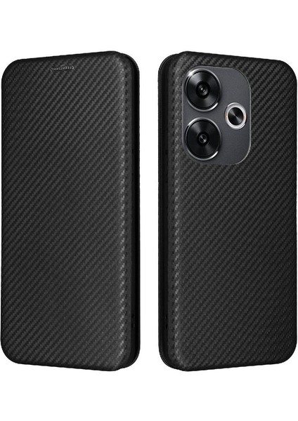 Kart Sahibinin Tam ile Flip Case Xiaomi Poco F6 Deri Folio Flip Case (Yurt Dışından)