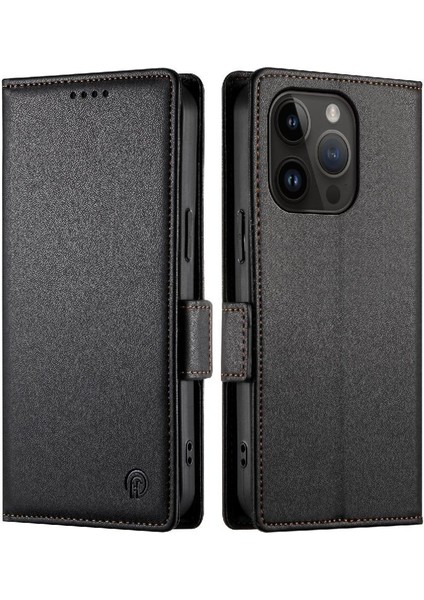 IPhone 14 Pro Günlük Kullanım Için Flip Case Kart Yuvaları Cüzdan Çevirme Iş (Yurt Dışından)