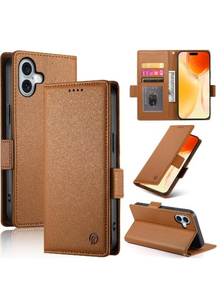 IPhone 16 Için Flip Case Artı Günlük Kullanım Flip Kartvizit Yuvaları Cüzdan (Yurt Dışından) indirimleri