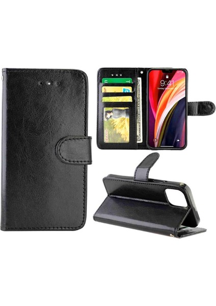 IPhone 12 Için Flip Case Pro Manyetik Kapatma Kart Tutucu Darbeye Pu (Yurt Dışından)