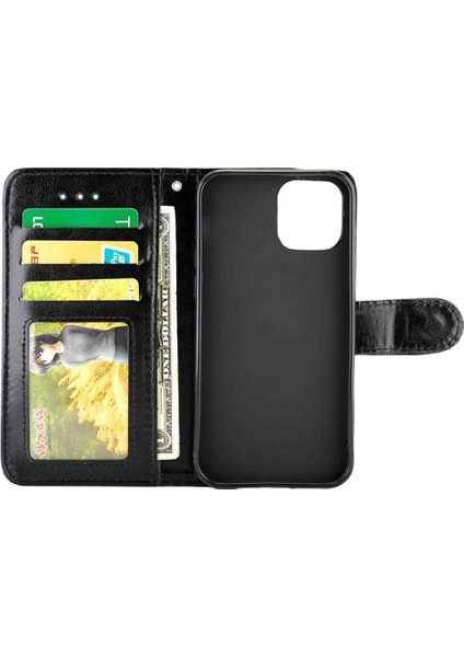 IPhone 12 Için Flip Case Pro Manyetik Kapatma Kart Tutucu Darbeye Pu (Yurt Dışından)