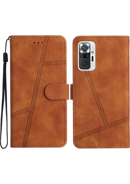 Xiaomi Redmi Not 10 Pro Için Flip Case Kart Yuvaları Tutucu Manyetik Bilek Pu (Yurt Dışından)