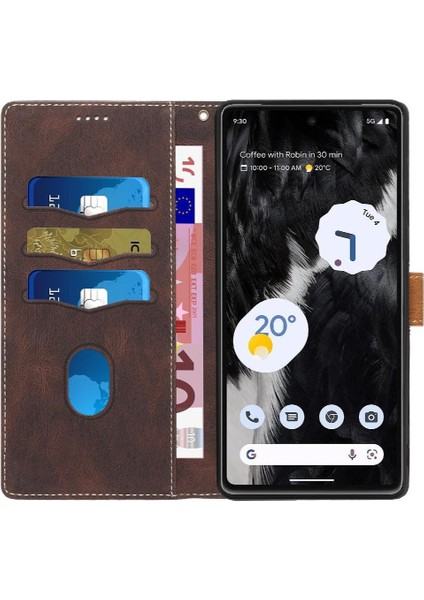 Google Pixel 7 Pro Kart Yuvası Için Cüzdan Kılıf Kickstand Bilek Kayışı Çizik (Yurt Dışından) indirimleri