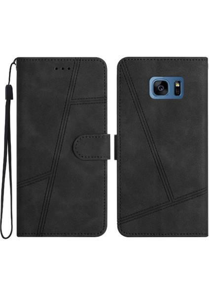 Samsung Galaxy S7 Kart Yuvaları Tutucu Manyetik Tam Koruma Için Flip Case (Yurt Dışından)