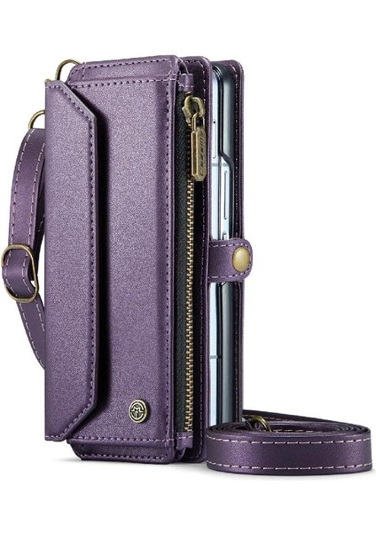 Samsung Galaxy Z Için Crossbody Durumda Kat 6 5g Kılıf Cüzdan Rfıd Engelleme (Yurt Dışından)