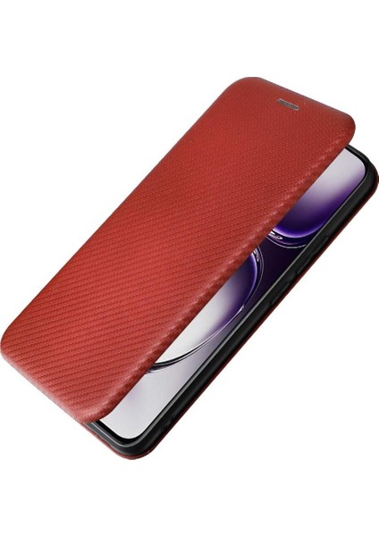 Oppo Oppo 12 5g Manyetik Karbon Fiber Tam Koruma Flip Case Için Flip Case (Yurt Dışından) fiyatları