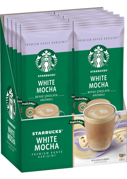 White Mocha Premium Kahve Karışımı 24 gr x 10 Paket