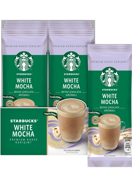 White Mocha Premium Kahve Karışımı 24 gr x 10 Paket