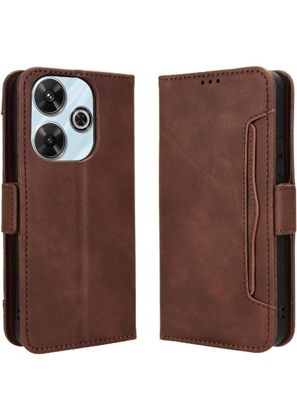Xiaomi Poco M6 4g Deri Cüzdan Kapak Manyetik Kapatma Kartı (Yurt Dışından)