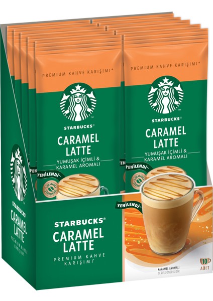 Caramel Latte 10 Adet 10X21,5 gr 215 gr