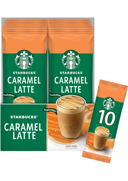 Caramel Latte 10 Adet 10X21,5 gr 215 gr