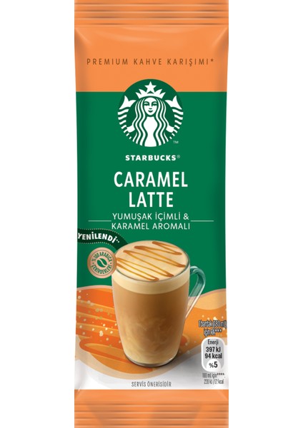 Caramel Latte 10 Adet 10X21,5 gr 215 gr