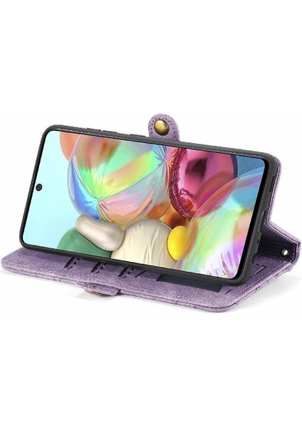 Samsung Galaxy A71 4g Için Flip Case Basit Iş Kapak Darbeye (Yurt Dışından)