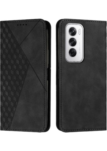 Oppo Oppo 12 5g Kickstand Kart Ekleme Pu Deri Cüzdan Için Flip Case (Yurt Dışından)