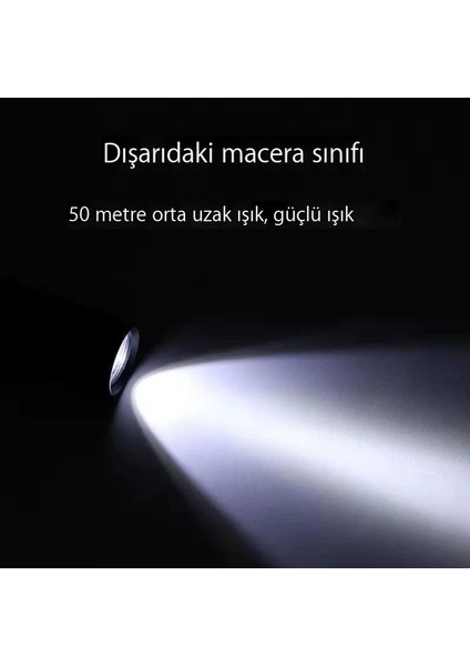 El Feneri Işleme Şarj Edilebilir Parlak Alüminyum Alaşımlı El Feneri (Yurt Dışından)