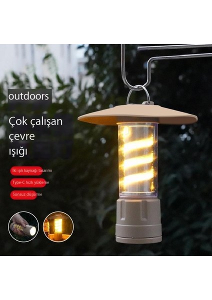 LED El Feneri Durak Dış Aydınlatma Taşınabilir Çadır Işığı (Yurt Dışından)