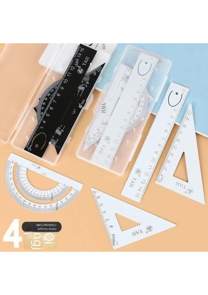 Metal Cetvel Seti 15 Cetvel Seti Dört Parçalı Set (Yurt Dışından)