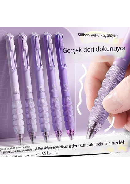 Yükü Azaltmak Için Kaleme Basın, Jel Kalem Çabuk Kurur, Öğrenci Sınav Fırçası Kalemi Pürüzsüz Tükenmez Kalemin Basıncını ve Siyah Kalem (Yurt Dışından)