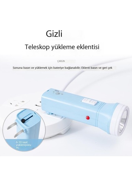 El Feneri Şarj Edilebilir Parlak Dış Mekan Çok Fonksiyonlu Mini Acil Durum Işığı (Yurt Dışından) modelleri