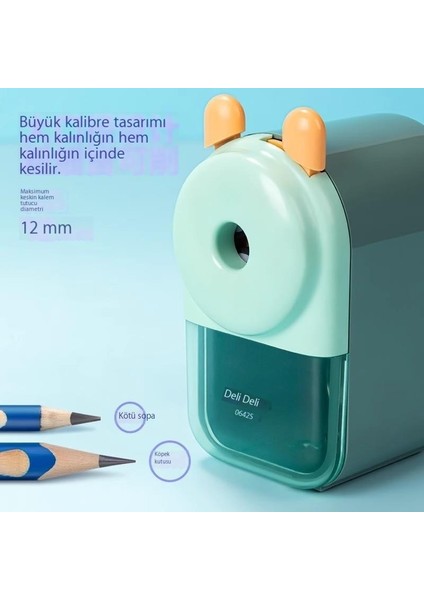 Ilkokul ve Ortaokul Öğrencilerine Yönelik Büyük Kalibreli Elle Çalışan Kalemtıraş, Makaron Renkli Kalemtıraş, Beş Vitesli Ayarlanabilir Kalemtıraş (Yurt Dışından)