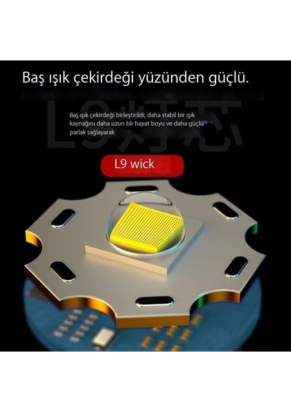 El Feneri Güçlü Işık Şarj Eden Asker Süper Parlak Yüksek Güç Uzun Atış (Yurt Dışından)