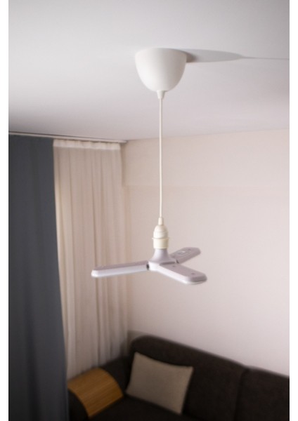 KES471 45W Kanatlı Pervane LED Ampül E27 Günışığı Işık modelleri