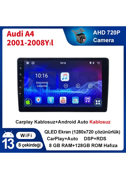 Audi Tt 2006-2012YIL 8gb Ram 128GB Hafıza Android Carplay Araç Multimedya