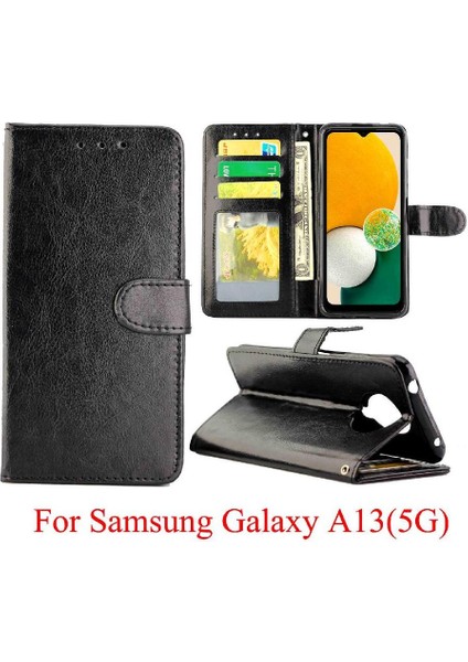 Samsung Galaxy A13 5g Darbeye Dayanıklı Kart Tutucu Manyetik Pu Için Flip Case (Yurt Dışından) fırsatları