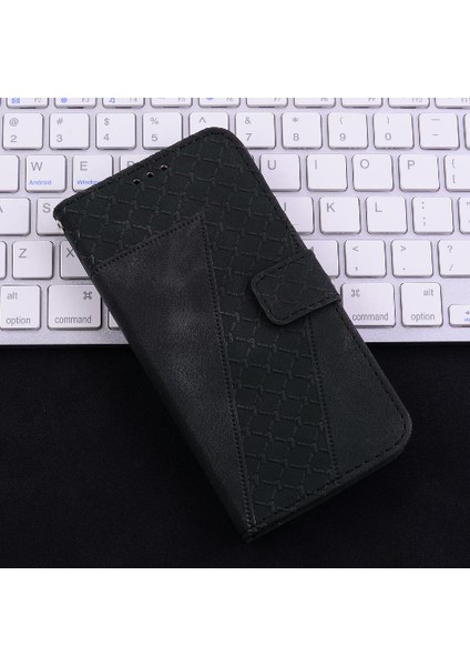 Telefon Kılıfı Için Xiaomi Poco M6 4g Flip Folio Kapak Pu Deri Cüzdan Kart (Yurt Dışından)
