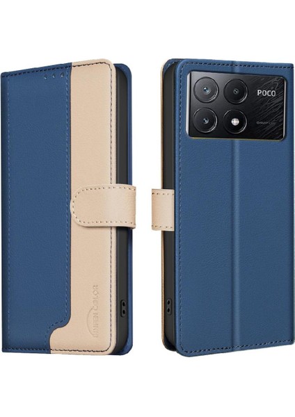 Xiaomi Poco X6 Pro 5g Flip Folio Kickstand Darbeye Tpu Için Flip Case (Yurt Dışından)