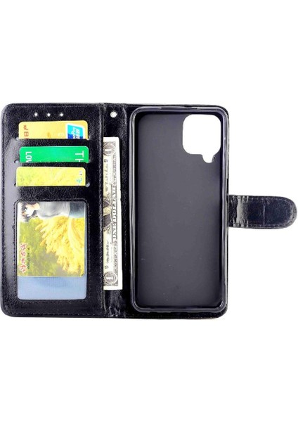 Samsung Galaxy A22 4g Darbeye Pu Deri Kickstand Kart Için Flip Case (Yurt Dışından) fırsatları