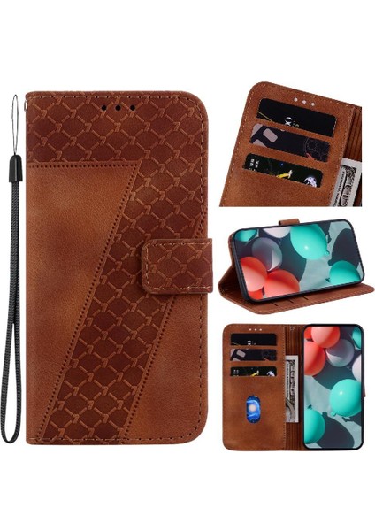 Telefon Kılıfı Için Xiaomi Poco M6 4g Flip Folio Kapak Pu Deri Cüzdan Kart (Yurt Dışından)