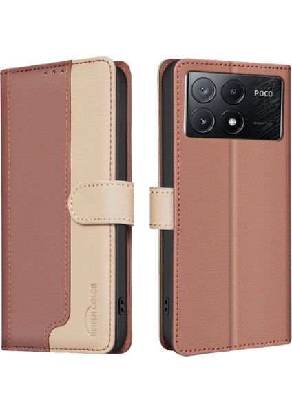 Xiaomi Poco X6 Pro 5g Flip Folio Kickstand Darbeye Tpu Için Flip Case (Yurt Dışından)