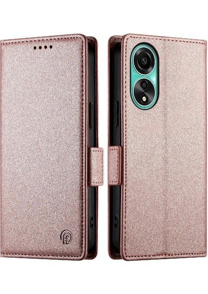 Oppo A78 4g Günlük Kullanım Için Flip Case Kartvizit Yuvaları Cüzdan Flip (Yurt Dışından)