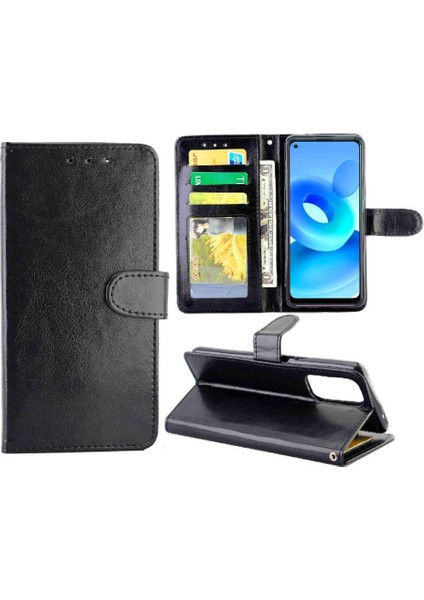 Mays Home1 Oppo A95 5g Kart Tutucu Için Flip Case Kickstand Darbeye Manyetik Pu (Yurt Dışından)