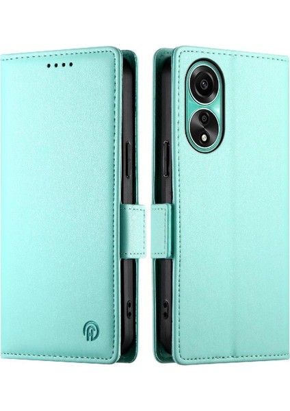 Oppo A78 4g Günlük Kullanım Için Flip Case Kartvizit Yuvaları Cüzdan Flip (Yurt Dışından)