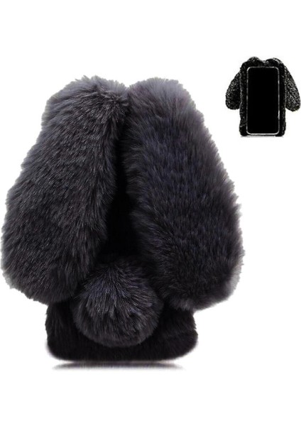 Oppo Için Kılıf Oppo 12 5g Sonbahar ve Kış Sevimli Peluş Tavşan Kulaklar Peluş (Yurt Dışından)