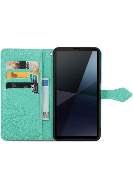 Sony Xperia 10 Vı Flip Kapak Için Flip Case Deri Kılıf Basit Iş (Yurt Dışından) modelleri