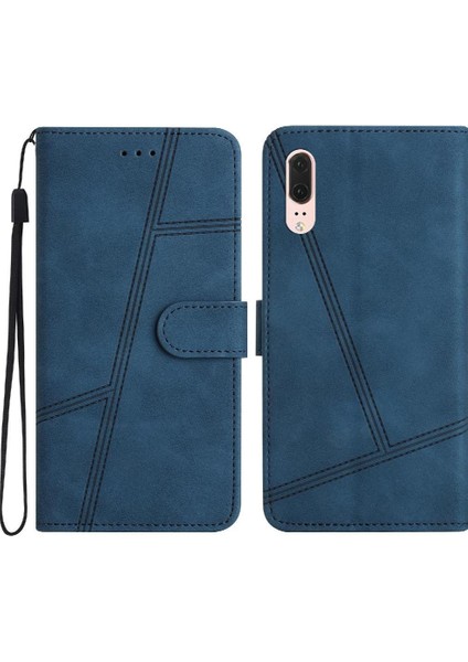 Mays Home1 Huawei P20 Tam Koruma Kartı Yuvaları Için Flip Case Tutucu Manyetik Bilek (Yurt Dışından)